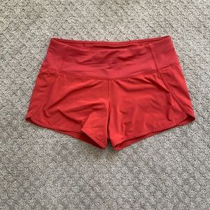 Red Lululemon Shorts - size 4